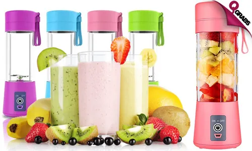 4 OR 6-Blade Portable Juice Blender!